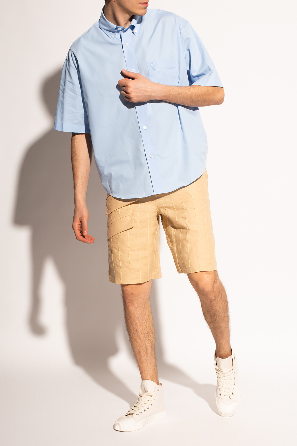【送料&関税込】Ami Alexandre Mattiussi Military Bermuda Sho sleeve shirt Ami Alexandre Mattiussi - SchaferandweinerShops